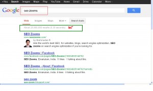 search result